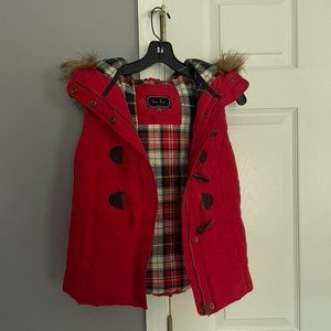 Love Tree Small Red Puff Vest